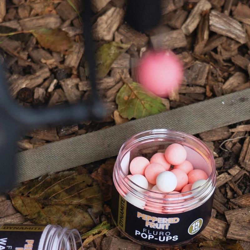 Dynamite Baits Peppered Fruit Fluro Pop-Ups 15mm